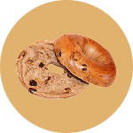 Cinnamon Raisin Bagel at Qargo Coffee