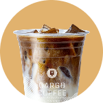 Iced Latte Macchiato at Qargo Coffee