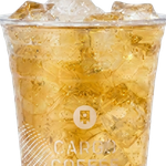 Iced German Chamomile & Lemon Balm Herbal Tea at Qargo Coffee