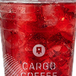 Iced Mexican Hibiscus Mango & Moringa Fruit Infusion at Qargo Coffee